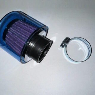 Robogó Alkatrész: Levegőszűrő 35mm-es AQUA (Egyenes Szárú)